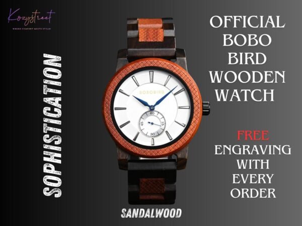 Personalized Wooden Watch for Groomsmen - Engraved Wedding Gift
