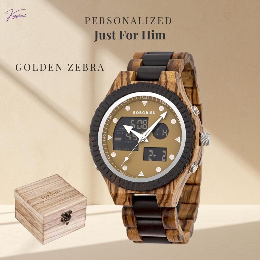 Kozystreet natural wooden watch