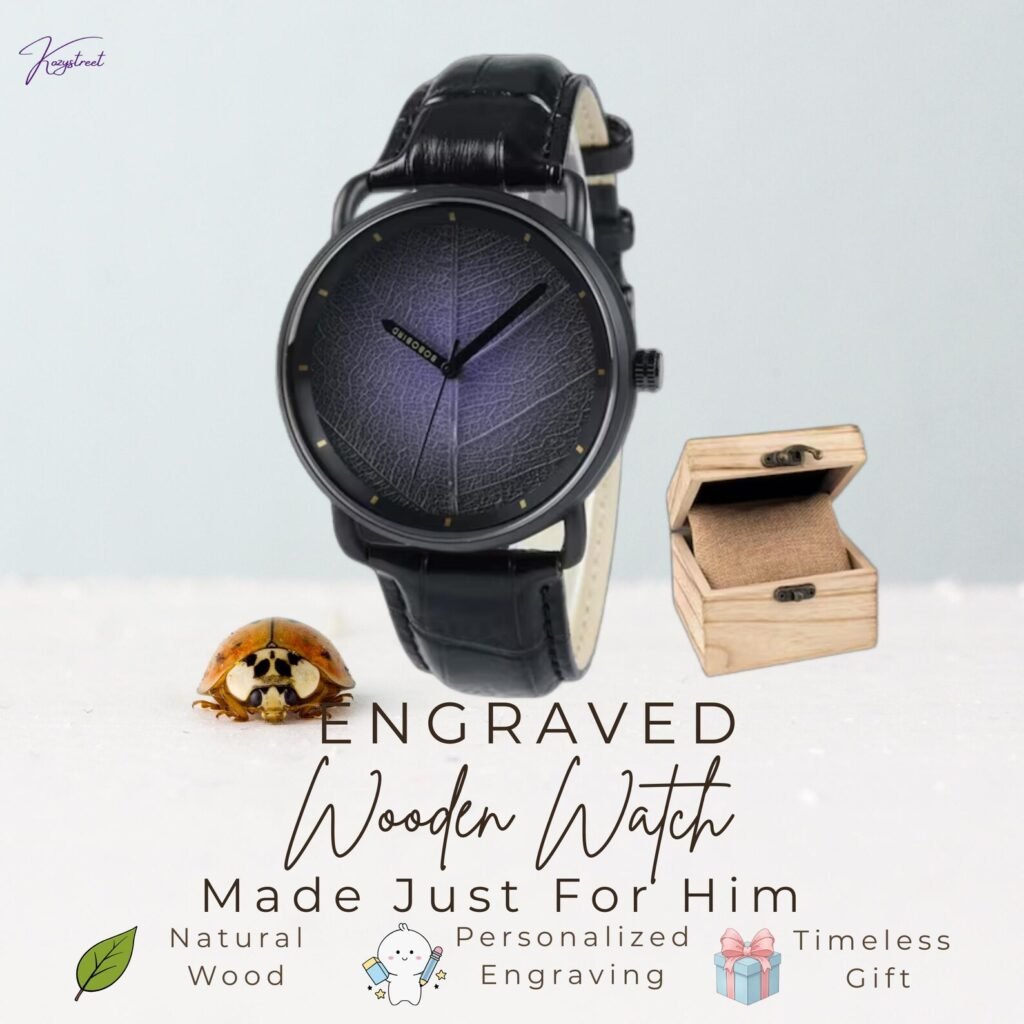 Kozystreet wooden watch gift for Dad